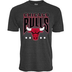 Chicago Bulls Nba TriBlend TShirt Starters Black Medium